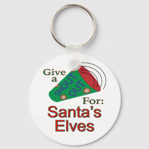 Shout Out for Santa's Elves Key Ring