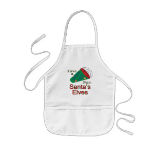 Shout Out for Santa's Elves Kids Apron