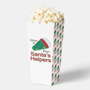 Shout Out for Santa's Helpers Popcorn  Favour Box