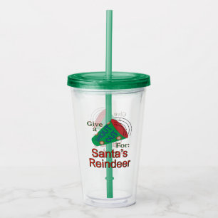 Shout Out for Santa's Reindeer Acrylic Tumbler