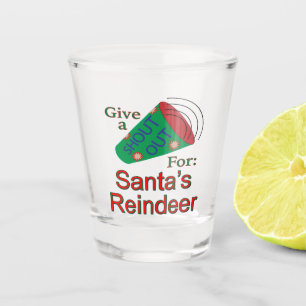 Shout Out for Santa's Reindeer Shot Glass