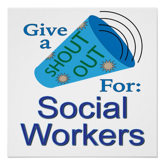 Shout Out for Social Workers Poster (Front)