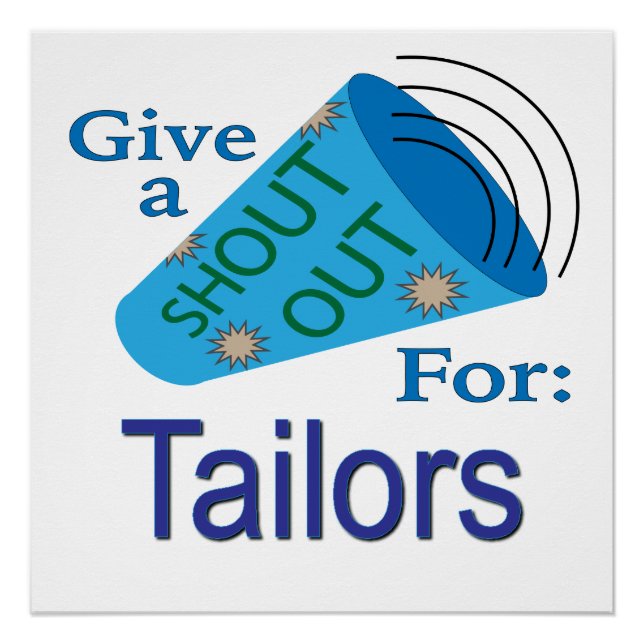 Shout Out for Tailors Poster (Front)