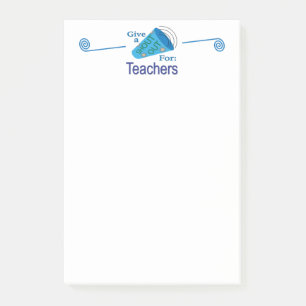 Shout Out for Teachers Post-it Notes