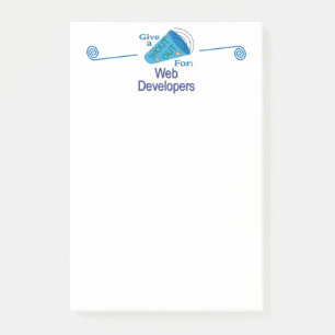 Shout Out for Web Developers Post-it Notes