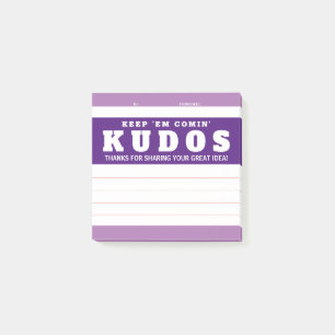 Shout out kudos great idea recognition award post-it notes