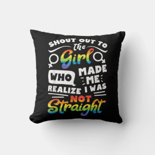 Shout Out to The Girl Lesbian Pride LGBT T Shirt G Cushion