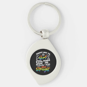 Shout Out to The Girl Lesbian Pride LGBT T Shirt G Key Ring