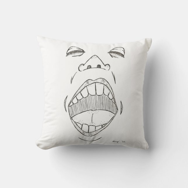 "Shout" Pillow (Front)