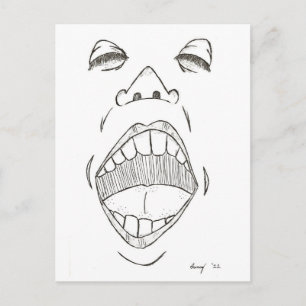 "Shout" Postcard