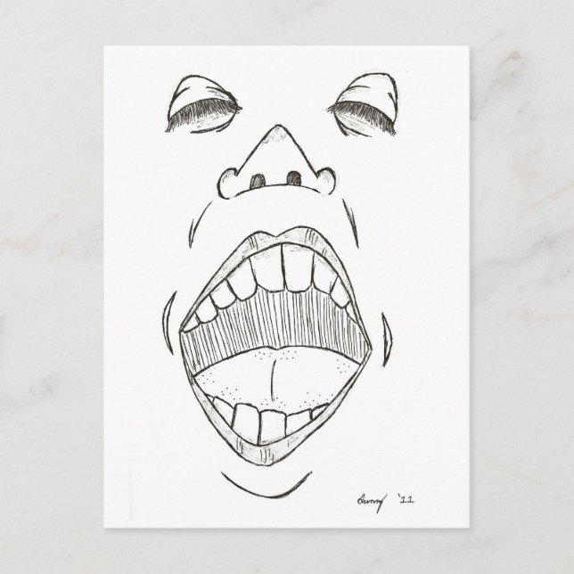 "Shout" Postcard (Front)