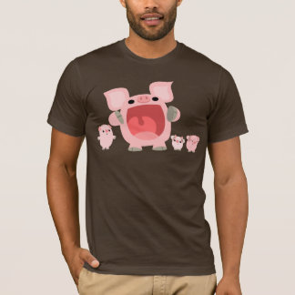 Shouting Cartoon Pigs T-shirt :)