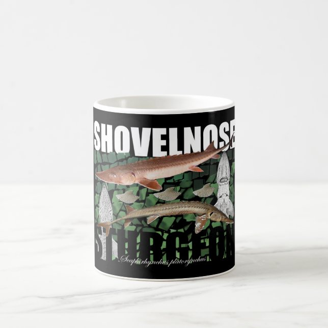 Shovelnose Sturgeon Collage Mug (Center)
