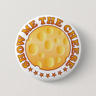 Show Cheese Brown 6 Cm Round Badge