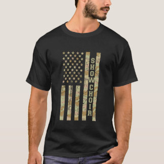 Show Choir Music Group Performer Desert Camo Distr T-Shirt