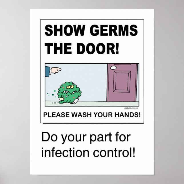 Show Germs the Door poster (Front)
