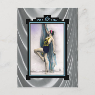 Show Girl Dancer Postcard