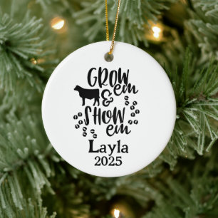 Show Heifer 4H Ornament