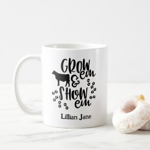 Show Heifer Custom Name Coffee Mug