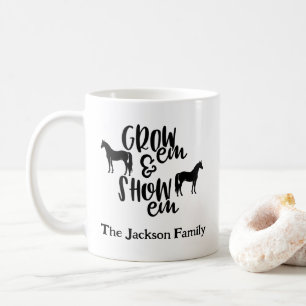 Show Horse Custom Name Coffee Mug