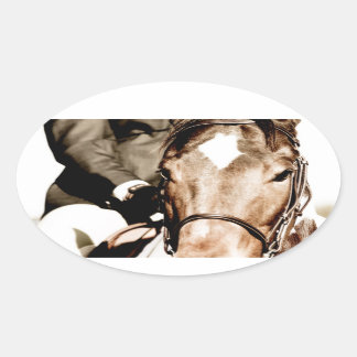 Show Horse Oval Sticker