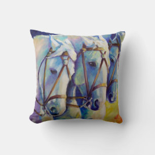 Show horses Pillow