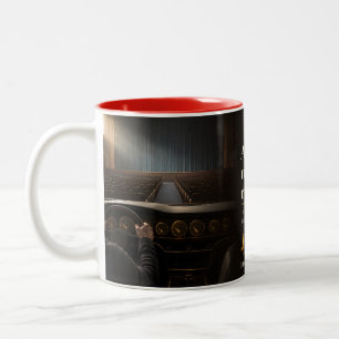 Show in an Empty Theatre Book Quote Two-Tone Coffee Mug