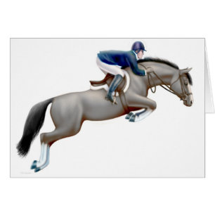 Show Jumper Grey Card