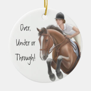 Show Jumper Horse Ornament