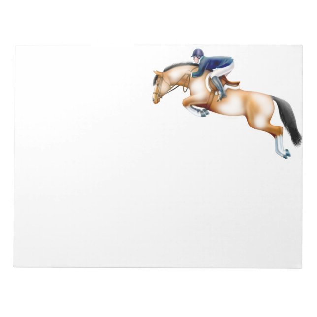 Show Jumper Paint Horse Note Pad (Front)