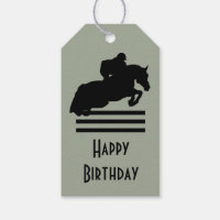 Show Jumper Silhouette for Horse Lovers Birthday