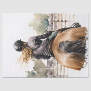 Show Jumping Eventing Horse Decoupage Tissue Paper