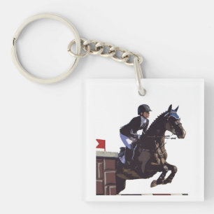 Show Jumping Key Ring