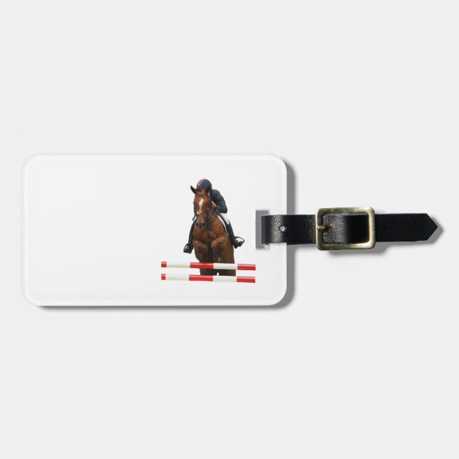 Show Jumping Luggage Tag (Front Horizontal)