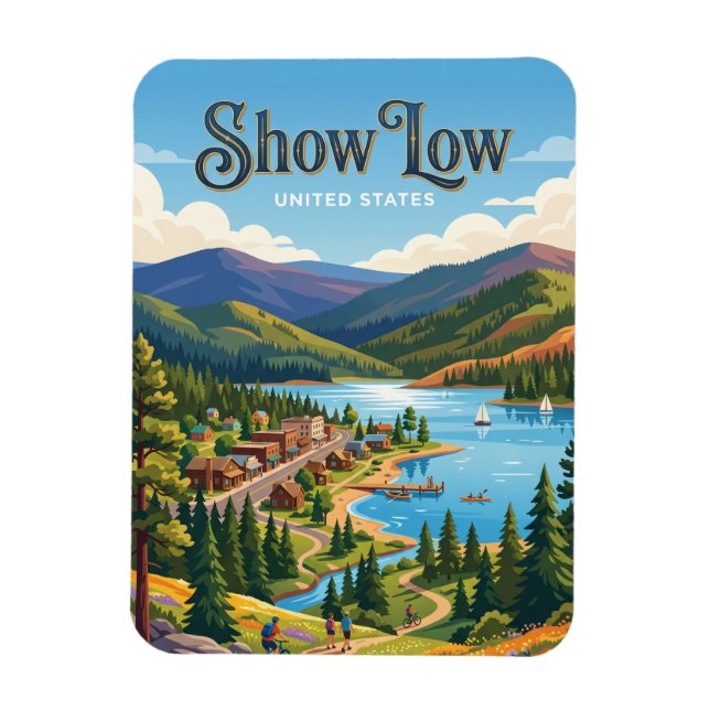 Show Low Arizona Magnet (Vertical)