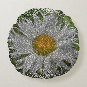 Show Me A Daisy #1 Round Cushion