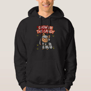 Show Me The Candy Halloween Costume Trick Or Treat Hoodie