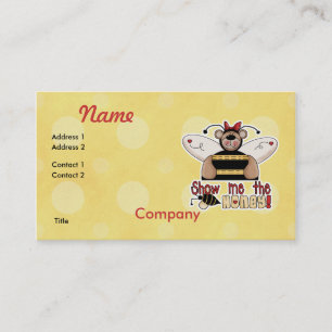 Show Me the Honey Bumble Bear Business Card