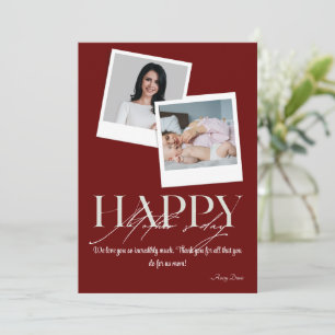 Show Mum You Care: Personalised Photo Mother's Day Holiday Card