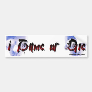 Show off Gamer pride with iGoD bumper stickers