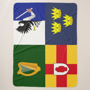 Show off your colours - Arms of Ireland Sherpa Blanket