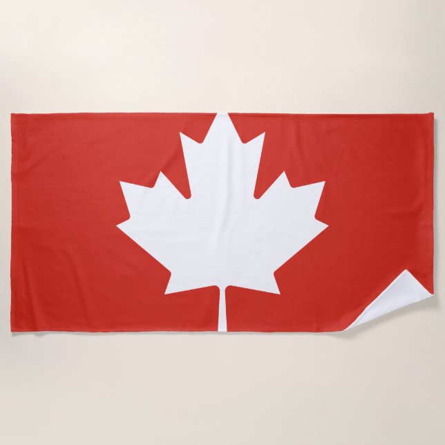 Show off your colours - Canada Beach Towel (Front)