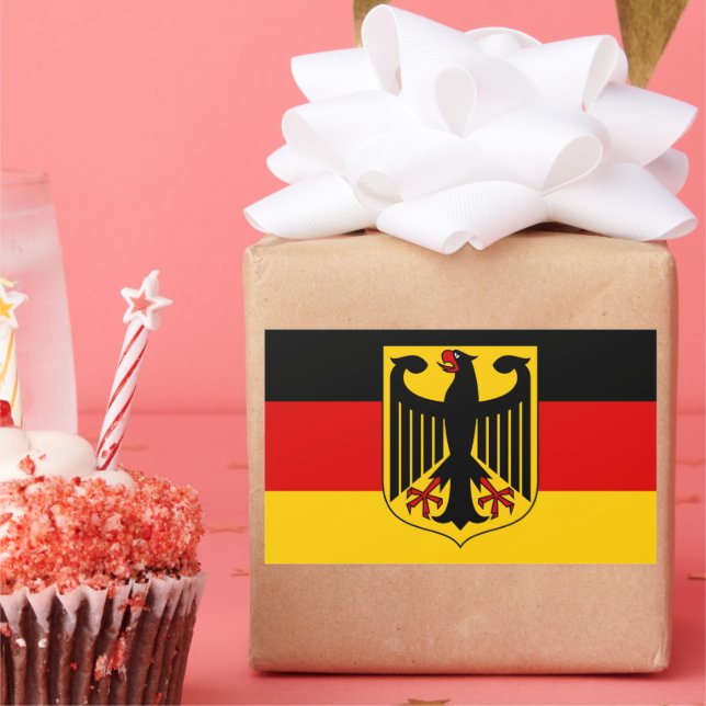 Show off your colours - Germany Rectangular Sticker (Party)