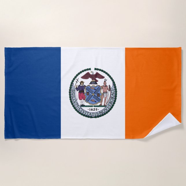 Show off your colours - New York Beach Towel (Front)