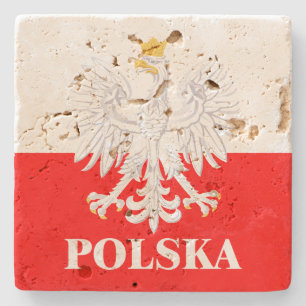 Show off your colours - Polska Stone Coaster