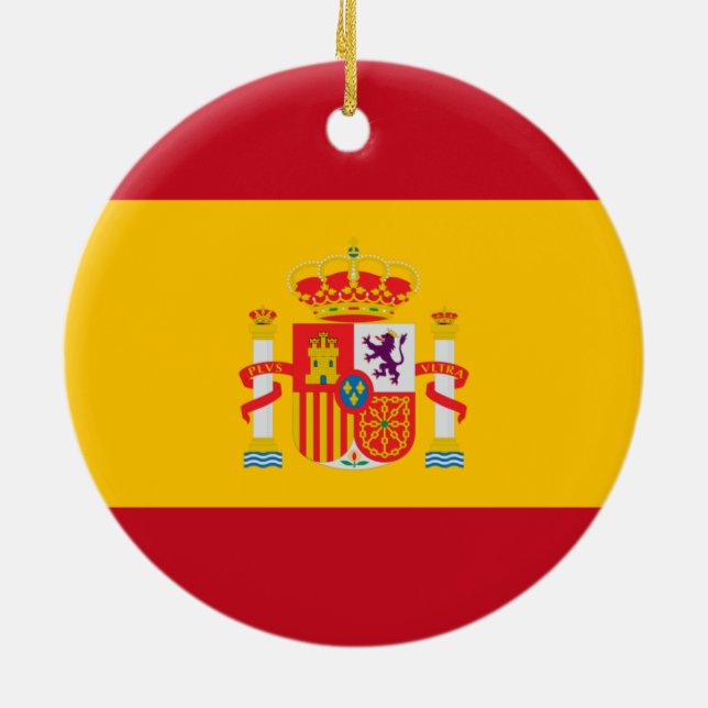 Show off your colours - Spain Ceramic Tree Decoration (Back)