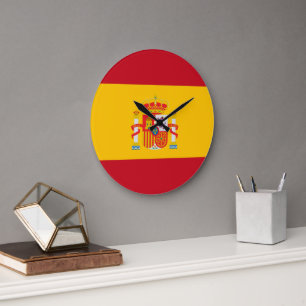 Show off your colours - Spain Large Clock
