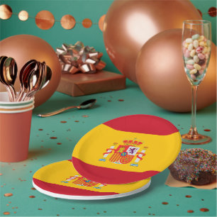 Show off your colours - Spain Paper Plate