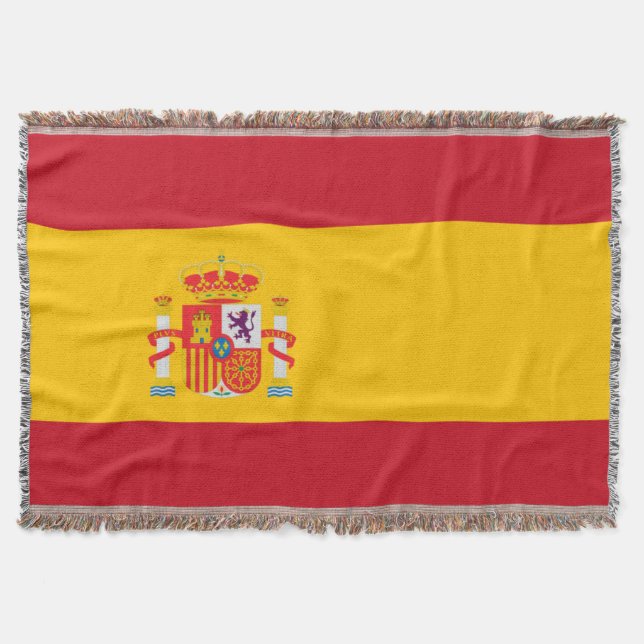 Show off your colours - Spain Throw Blanket (Front)