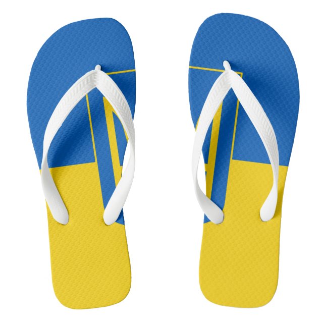 Show off your colours – Ukraine Jandals (Footbed)